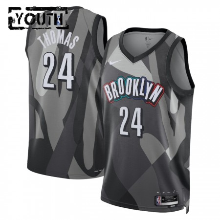 Camiseta Niños Brooklyn Nets Cam Thomas 2024-25 Nike City Edition Gris Swingman Camiseta Niños Brooklyn Nets Cam Thomas 2024-25 Nike City Edition Gris Swingman
